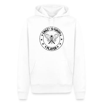 Playing Squash Game Squash Sport - Crazy Squash Pl - Männer Premium Bio Hoodie - Weiß - Vorne - Nico (187cm)