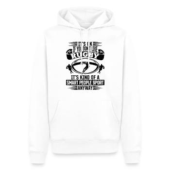 Rugby Season Rugby Quotes Rugby Saying - Men’s Premium Organic Hoodie - white - Front - Nico (187cm)