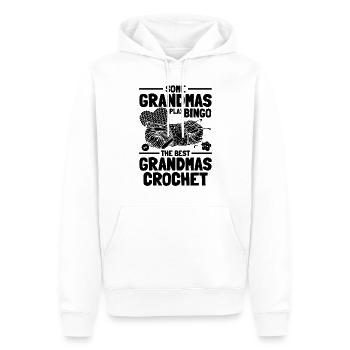 Some grandmas play bingo the best grandmas crochet - Männer Premium Bio Hoodie - Weiß - Vorne - Nico (187cm)