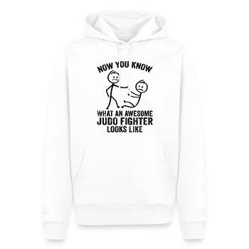 Now You Know What An Awesome judo Fighter Looks Li - Männer Premium Bio Hoodie - Weiß - Vorne - Nico (187cm)
