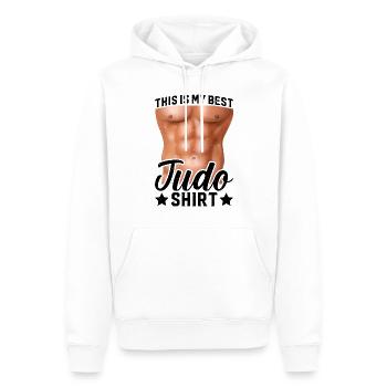 This is my best Judo shirt Judo - Männer Premium Bio Hoodie - Weiß - Vorne - Nico (187cm)