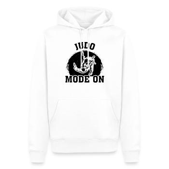 Judo Mode On Funny Judo - Men’s Premium Organic Hoodie - white - Front - Nico (187cm)