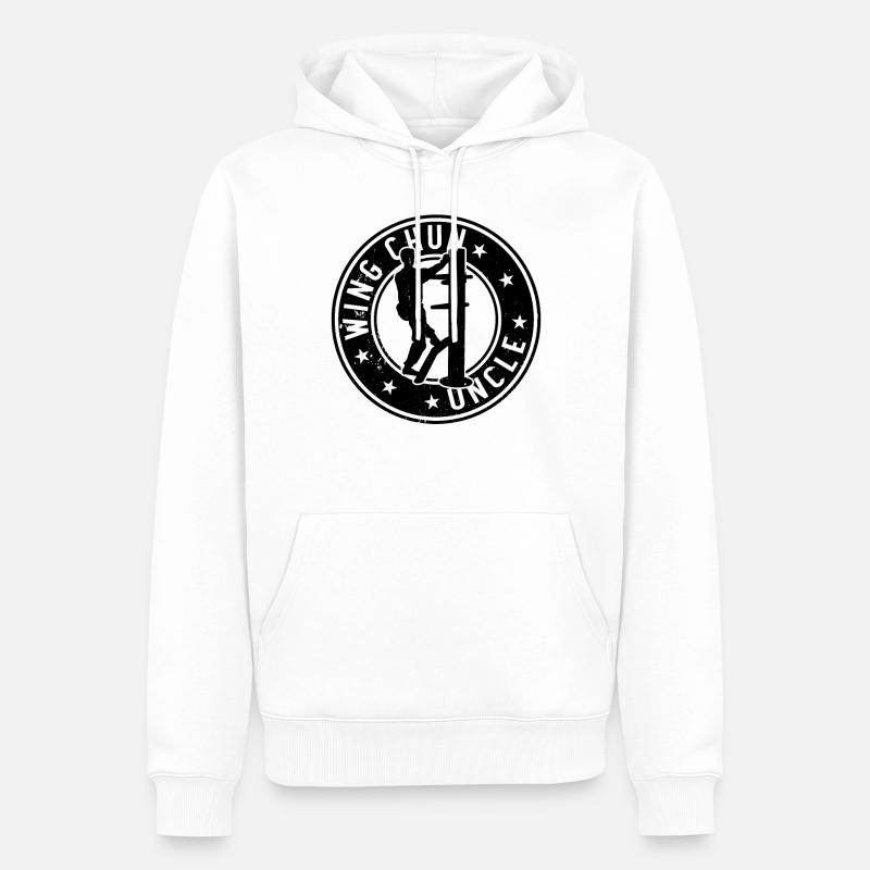 Wing Chun Uncle - Männer Premium Bio Hoodie - Weiß