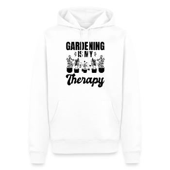 Gardening is My Therapy - Landscaping Hobby Garden - Men’s Premium Organic Hoodie - white - Front - Nico (187cm)