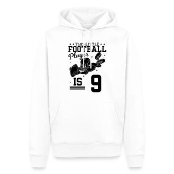 9 Years Old Football Player - 9th Birthday Footbal - Männer Premium Bio Hoodie - Weiß - Vorne - Nico (187cm)