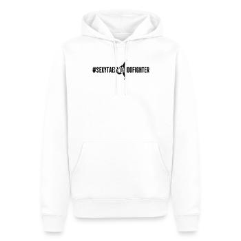 #SexyTaekwondoFighter - Combattant de taekwondo - Sweat à capuche Premium bio Homme - blanc - Devant - Nico (187cm)