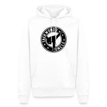 Taekwondo Oncle combattant de Taekwondo - Sweat à capuche Premium bio Homme - blanc - Devant - Nico (187cm)