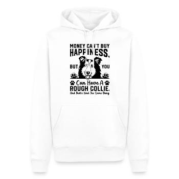 Rough Collie Quotes Rough Collie Sayings - Men’s Premium Organic Hoodie - white - Front - Nico (187cm)