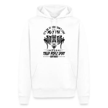 Funny Muay Thai fighting Thai boxing - Men’s Premium Organic Hoodie - white - Front - Nico (187cm)