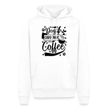 Dogs Gardening Coffee - Hobby Gardener Gardening - Männer Premium Bio Hoodie - Weiß - Vorne - Nico (187cm)