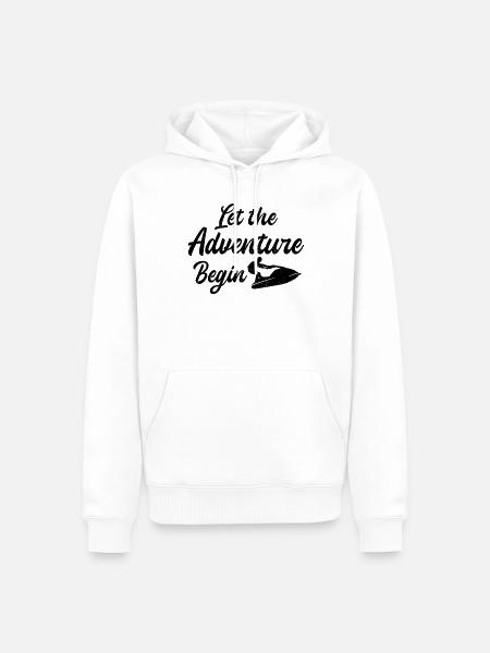 Jet Ski Rider Jet Ski Adventure - Jet Ski Lover - Men’s Premium Organic Hoodie - white