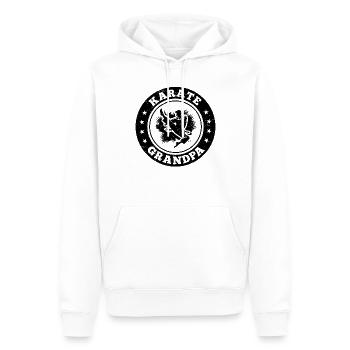Karate Grandpa Karate - Männer Premium Bio Hoodie - Weiß - Vorne - Nico (187cm)