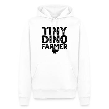 Dinosaur Funny Dino Farmer - Tiny dino farmer - Männer Premium Bio Hoodie - Weiß - Vorne - Nico (187cm)