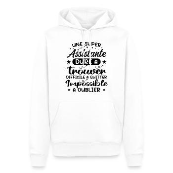 Ein Super Assistant - Assistent Geschenk - Männer Premium Bio Hoodie - Weiß - Vorne - Nico (187cm)
