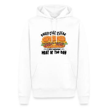 Philly Breakfast Sandwich - Männer Premium Bio Hoodie - Weiß - Vorne - Nico (187cm)