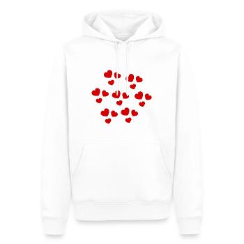 ALLES GUTE ZUM GEBURTSTAG. ALLES GUTE ZUM GEBURTSTAG. JAHRESTAG. - Männer Premium Bio Hoodie - Weiß - Vorne - Nico (187cm)