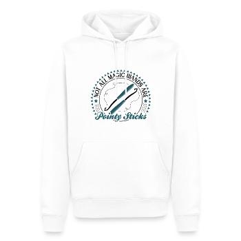 Not all magic wands are pointy sticks - Männer Premium Bio Hoodie - Weiß - Vorne - Nico (187cm)