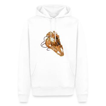 Mad Dead Horse - Sweat à capuche Premium bio Homme - blanc - Devant - Nico (187cm)
