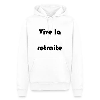 RETIREMENT. RETIREMENT. RETIRED. RETIREMENT - Men’s Premium Organic Hoodie - white - Front - Nico (187cm)