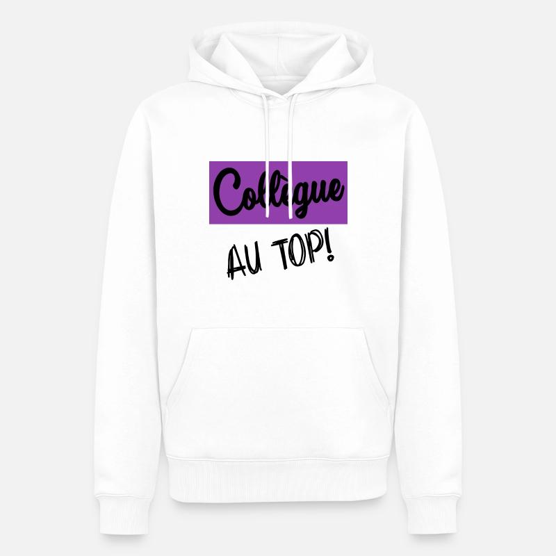 RETRAITE. RETRAITE. RETRAITEE. RETRAITE - Sweat à capuche Premium bio Homme - blanc