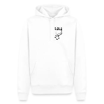 Kawaii Mignon Ours Drôle Panda Animal En Poche - Sweat à capuche Premium bio Homme - blanc - Devant - Nico (187cm)