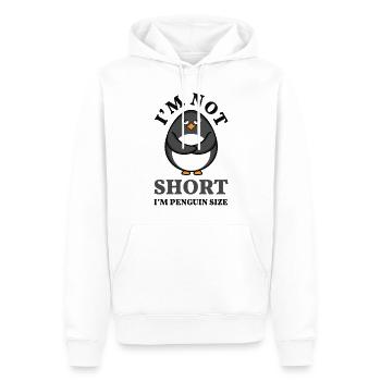 Drôle pas court Pingouin neige Cool Pingouin - Sweat à capuche Premium bio Homme - blanc - Devant - Nico (187cm)