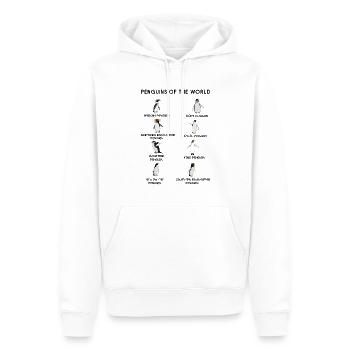 Cute Penguins Of World Penguin - Männer Premium Bio Hoodie - Weiß - Vorne - Nico (187cm)