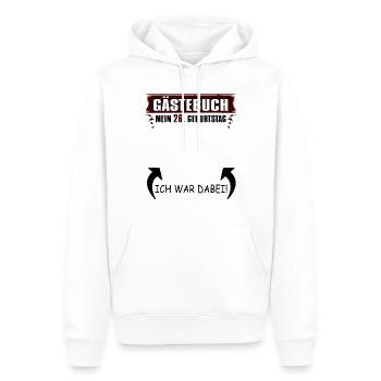 26. Geburtstag Eintrag Gästebuch 26 Jahre Lustiges - Männer Premium Bio Hoodie - Weiß - Vorne - Nico (187cm)