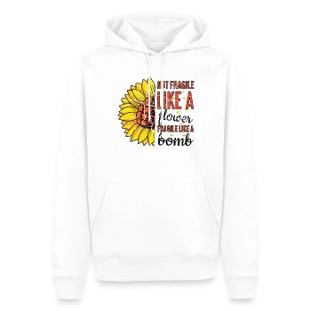 Not Like Flower Feminism Rights Womens Equality - Männer Premium Bio Hoodie - Weiß - Vorne - Nico (187cm)