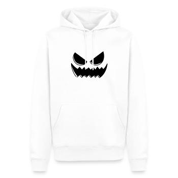 Scary Pumpkin Head Pumpkin Face Halloween - Männer Premium Bio Hoodie - Weiß - Vorne - Nico (187cm)