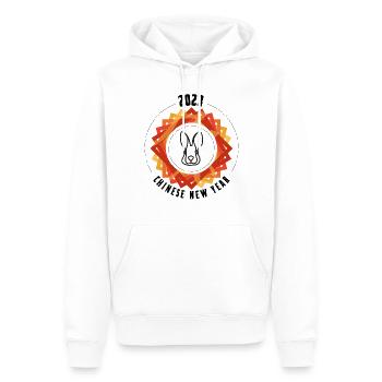Cute Chinese New Year Of Rabbit 2023 New Year - Männer Premium Bio Hoodie - Weiß - Vorne - Nico (187cm)