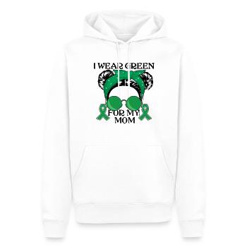 Tragen Sie grün für Mama Nierenerkrankung Bewusstseinsmonat - Männer Premium Bio Hoodie - Weiß - Vorne - Nico (187cm)