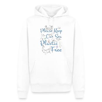 Love Save Seas Protect Oceans Day Zitat Earth Day - Männer Premium Bio Hoodie - Weiß - Vorne - Nico (187cm)