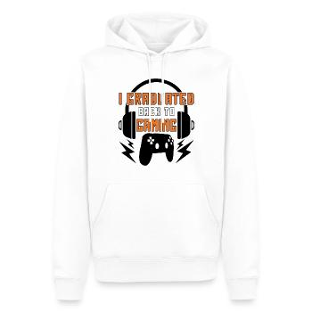 Tschüss Schulabschluss Graduate Gamer Gaming - Männer Premium Bio Hoodie - Weiß - Vorne - Nico (187cm)