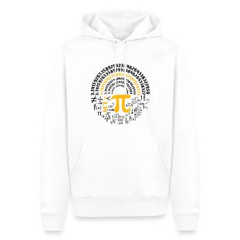 Nombres d’amateurs de mathématiques de la journée Pi - Sweat à capuche Premium bio Homme - blanc - Devant - Nico (187cm)