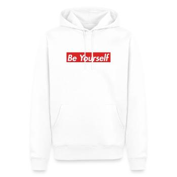Bayern Fussball sprüche fun lustig Berg Mountain - Männer Premium Bio Hoodie - Weiß - Vorne - Nico (187cm)