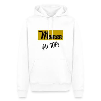 GRANNY. MOTHER'S DAY - Men’s Premium Organic Hoodie - white - Front - Nico (187cm)