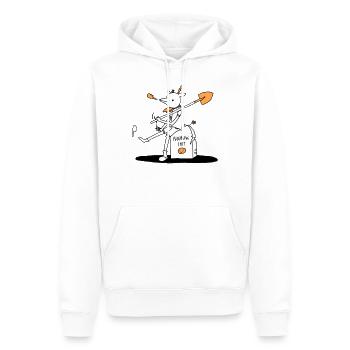 negativ shit png - Männer Premium Bio Hoodie - Weiß - Vorne - Nico (187cm)