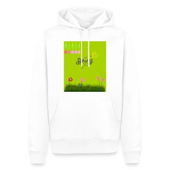 Frühlingsgeschmack - Männer Premium Bio Hoodie - Weiß - Vorne - Nico (187cm)
