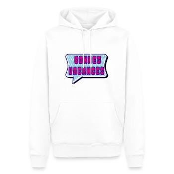 URLAUB. ES LEBE DIE FEIERTAGE. URLAUB - Männer Premium Bio Hoodie - Weiß - Vorne - Nico (187cm)