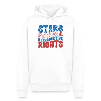 Stars Stripes and Reproductive Rights 4th Of July - Männer Premium Bio Hoodie - Weiß - Vorne - Nico (187cm)