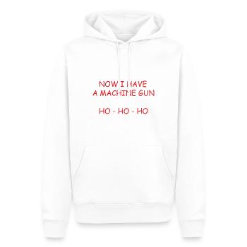 Now I have a machine gun ho ho ho - Men’s Premium Organic Hoodie - white - Front - Nico (187cm)