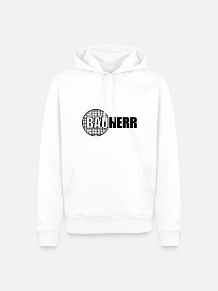 Bauherr Hausbau - Männer Premium Bio Hoodie - Weiß