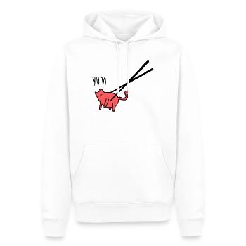 suchi cat - Männer Premium Bio Hoodie - Weiß - Vorne - Nico (187cm)