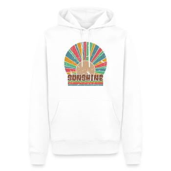 Retro Sunshine Rainbow Sommerurlaub Reisegeschenk - Männer Premium Bio Hoodie - Weiß - Vorne - Nico (187cm)