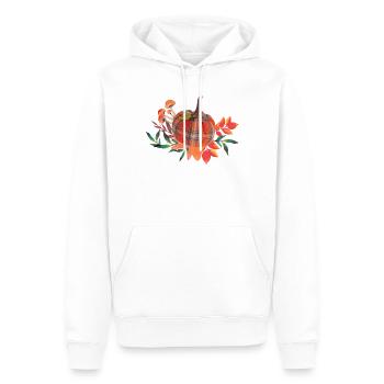 Inspirational Pumpkin Thanksgivings Illustration - Men’s Premium Organic Hoodie - white - Front - Nico (187cm)