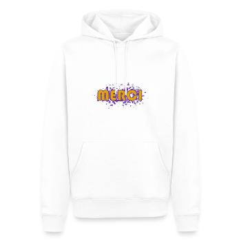 MERCI. MAÎTRESSE. MAÎTRE. MERCI MAÎTRESSE - Sweat à capuche Premium bio Homme - blanc - Devant - Nico (187cm)