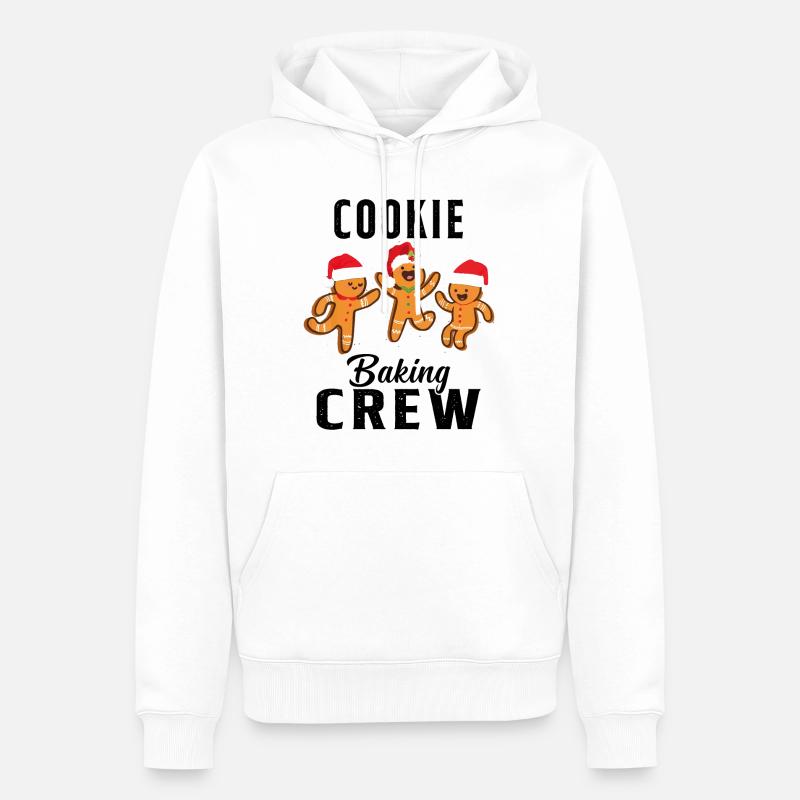 Cookie Baking Crew Cookie Geschenk - Männer Premium Bio Hoodie - Weiß