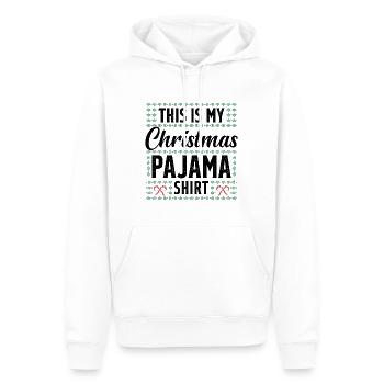 This is my christmas pajama shirt - Men’s Premium Organic Hoodie - white - Front - Nico (187cm)
