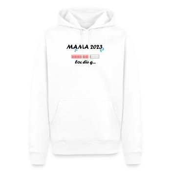 Mom 2023 Loading Pregnancy Announcement Baby - Men’s Premium Organic Hoodie - white - Front - Nico (187cm)